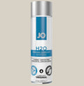 JO H2O water-based personal lubricant 120mL bottle on neutral background
