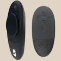 Black body-safe remote control vibrating device with matching wireless controller