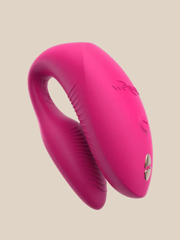 Electric Pink We-Vibe Chorus Pro hands-free couples vibrator at Noirette.