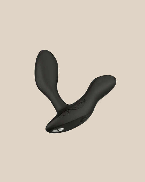 Close-up of the smooth medical-grade silicone on the black we vibe vector plus