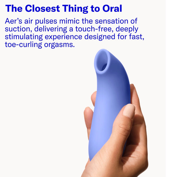 The Dame Aer in Periwinkle, widely known as the closest thing to oral stimulation due to its air-pulse tech.