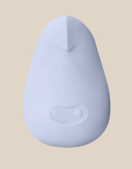 Dame Pom flexible palm vibrator in Ice blue from Noirette.