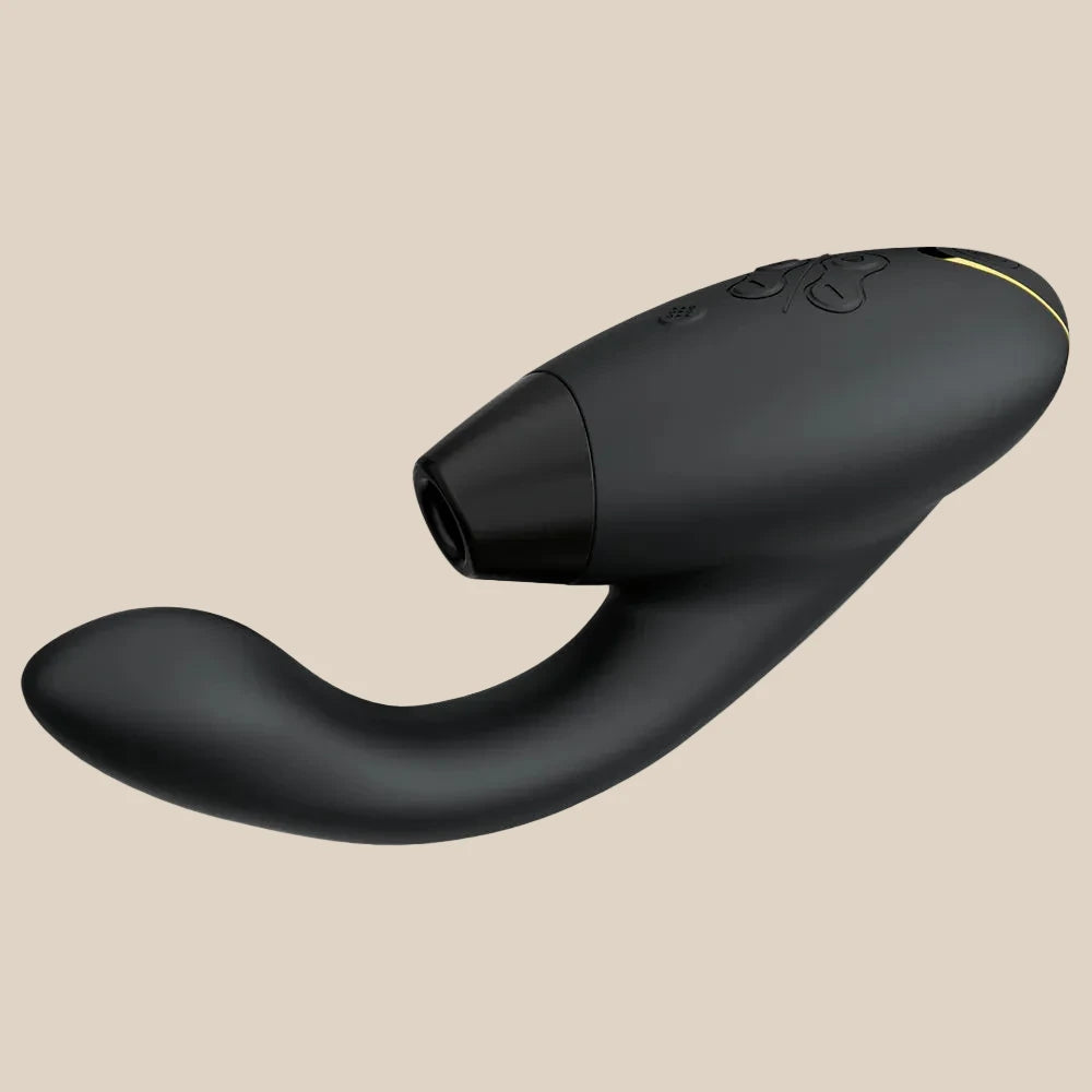 Womanizer Duo 2 in Black at Noirette – Premium dual clitoral and G-spot stimulator.
