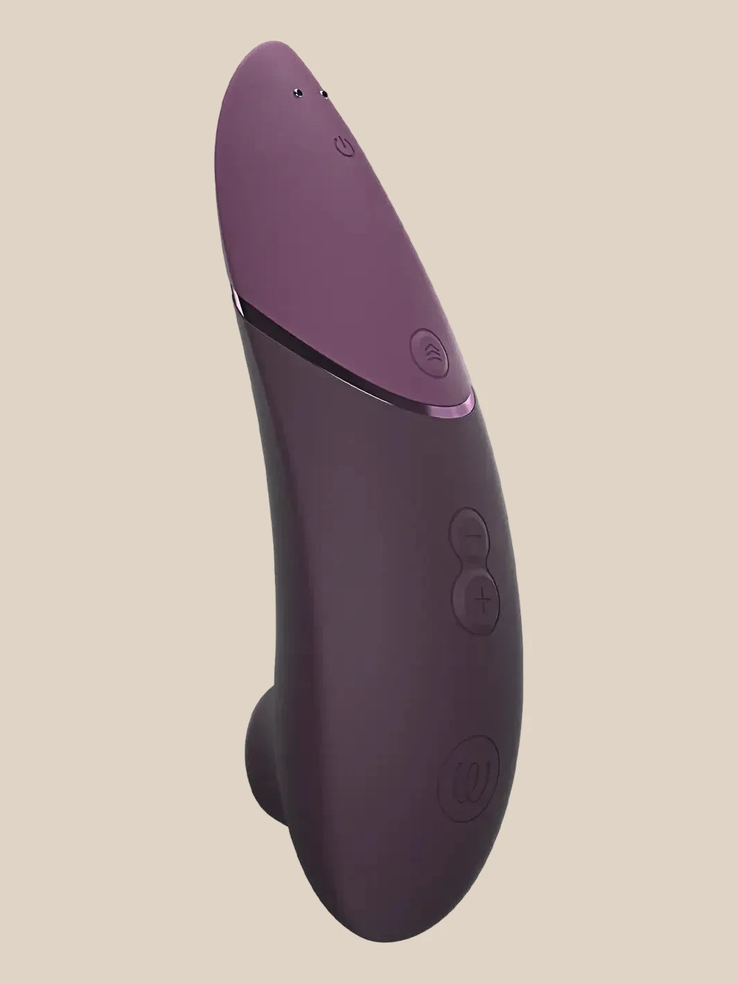 Interface view of the Dark Purple Womanizer Next featuring 14 intensity levels.